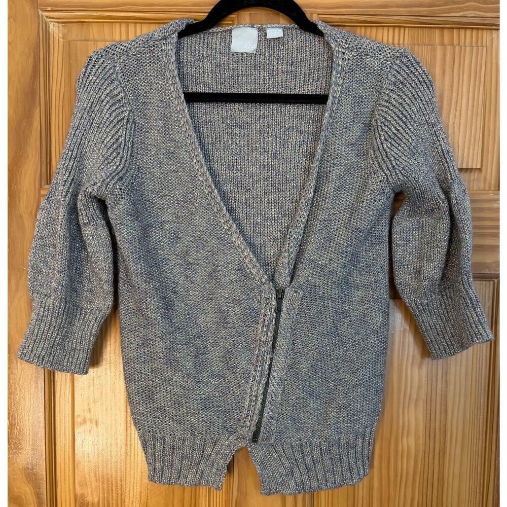 Oc‎ Short Sleeve Sweater Size SM Shimmery Knit Fun